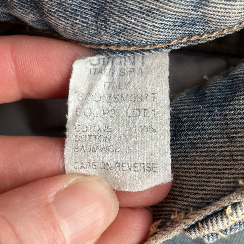 Vintage Armani True Blues Light Wash Denim Jeans Made in Italy High Ris - Picture 7 of 12